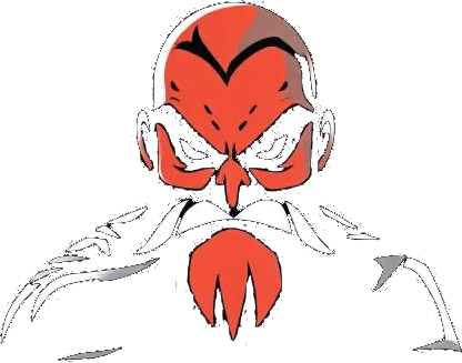 The Angry Assistant mascot, a scowling face